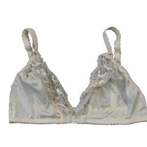 Vintage Victoria's Secret #5618 Lace & Satin Bralette Size 34